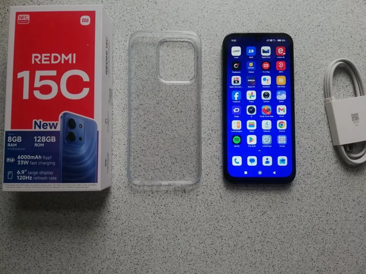 Billede 3 - Xiaomi Redmi 15C 4G 128GB - Midnight Black.