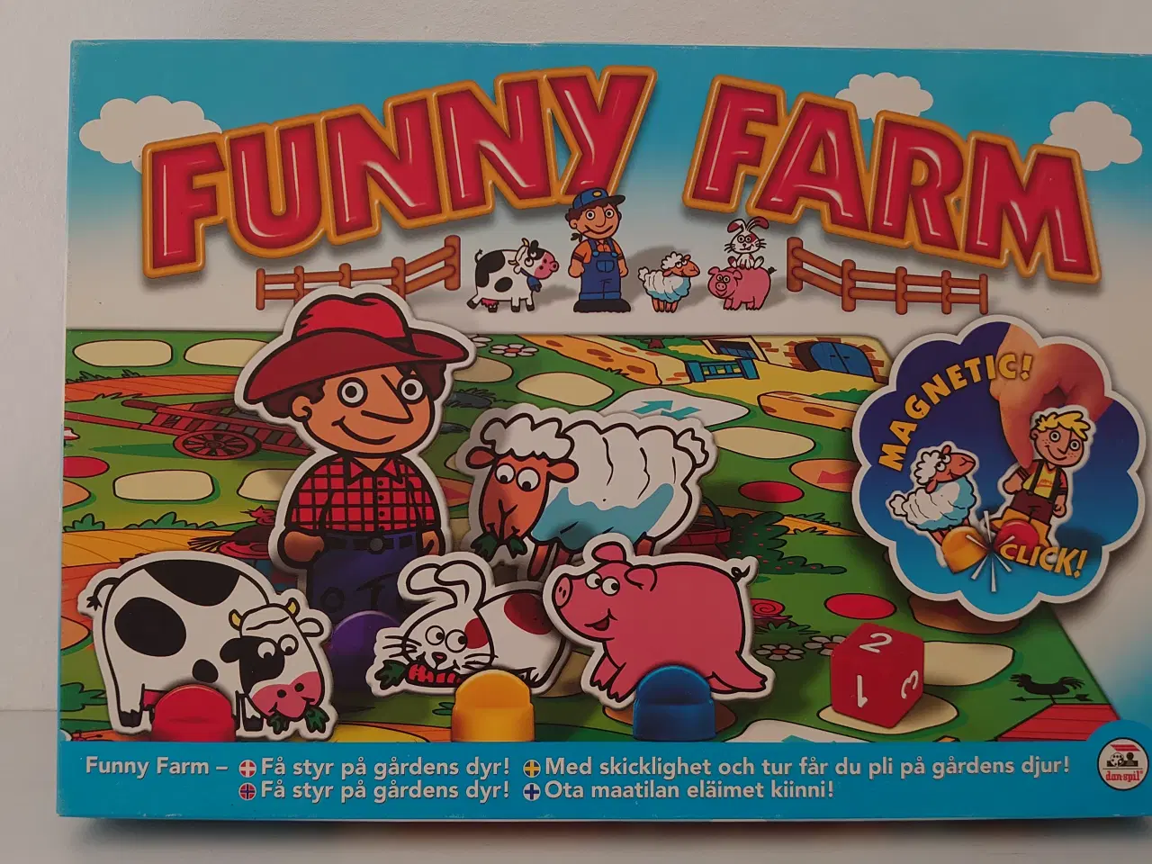 Billede 1 - Funny Farm. Magnet brætspil fra 3år. 2-4 spillere.