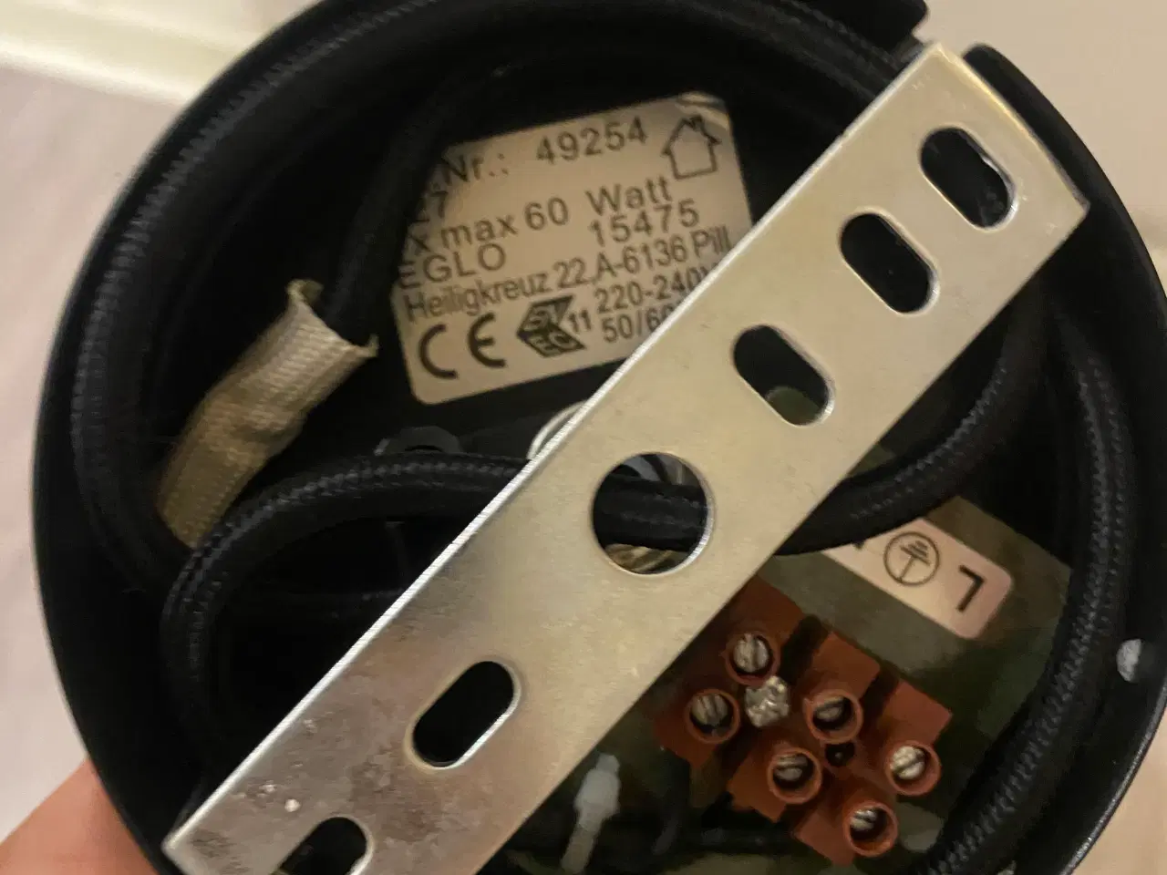 Billede 7 - EGLO pendel / loftlampe – sort metal, moderne desi