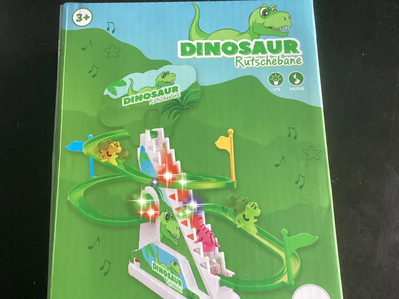 Billede 1 - Legetøj, rutsjebane med Dinosaurus