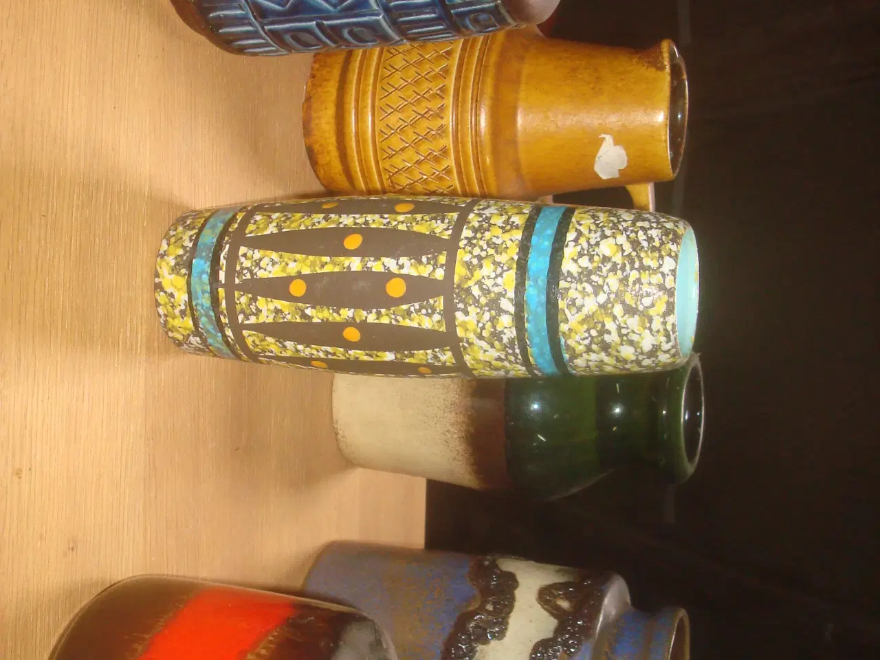Billede 3 - W.GERMANY vaser, ægte retro, højde ml 16 og 21 cm 