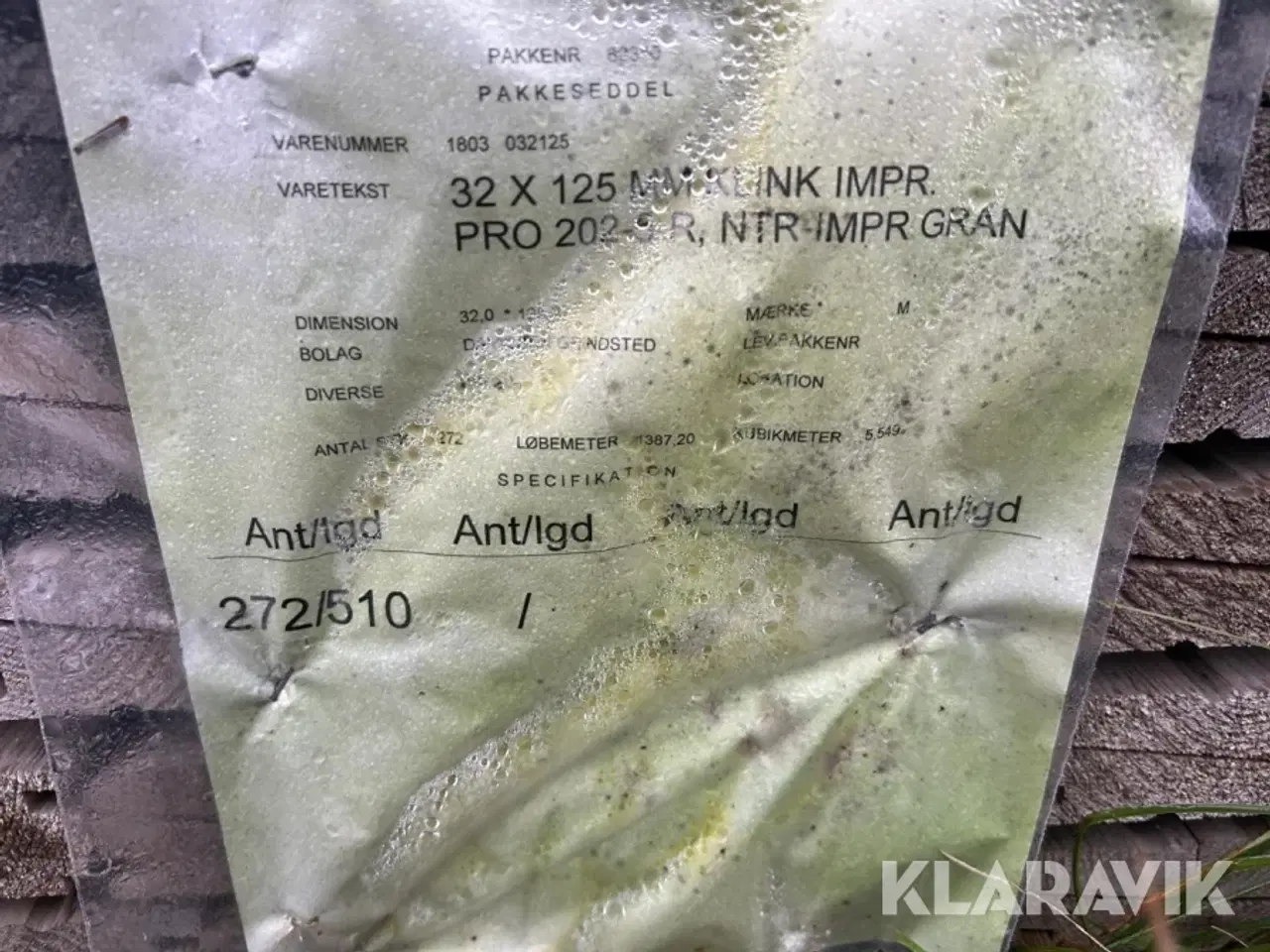 Billede 6 - Klinkbeklædning Pro Træ Imprægneret gran 1387 løbemeter