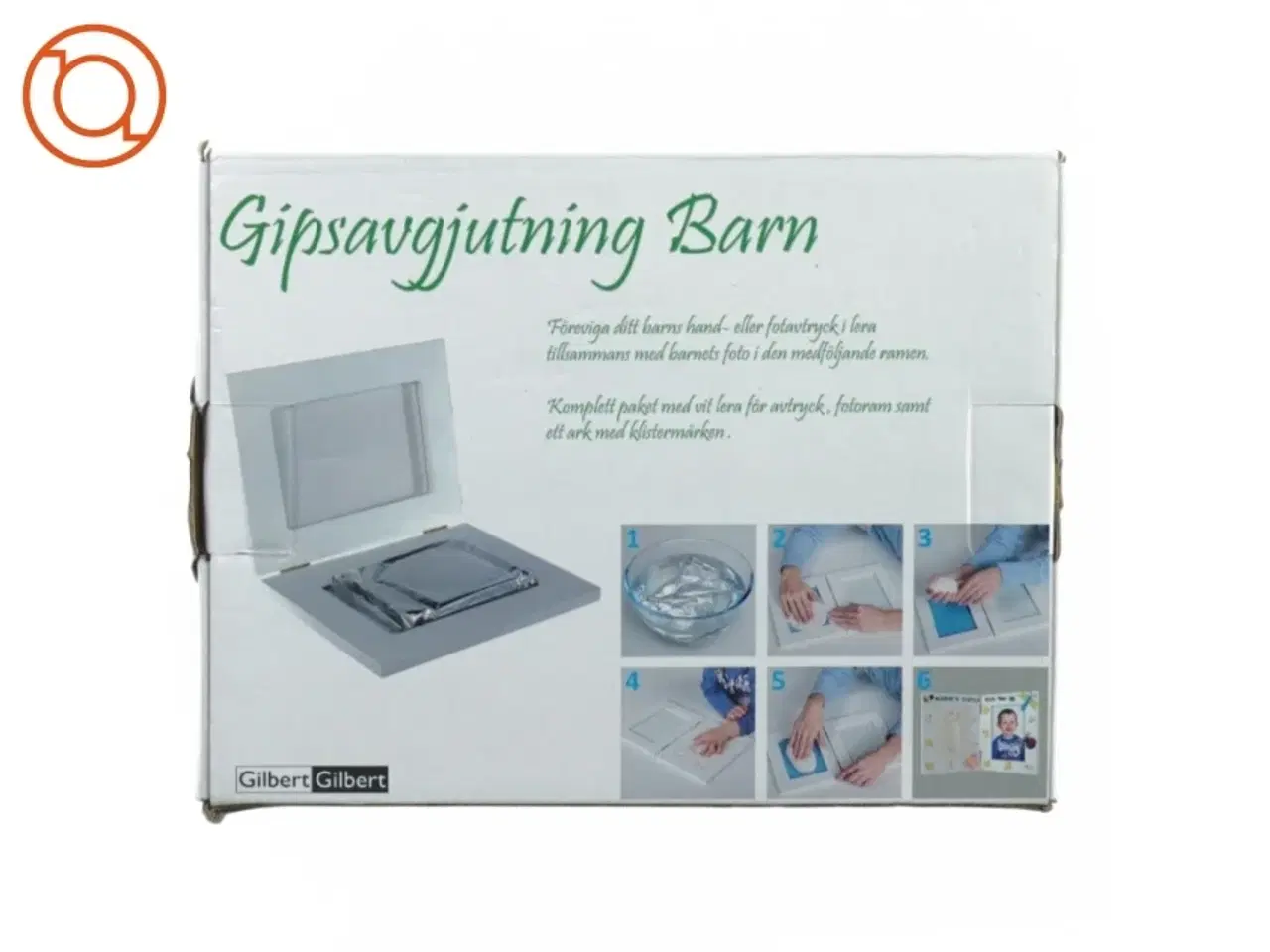 Billede 1 - Gips afstøbningssæt til babys hænder og fødder fra Gildet (str. 24 x 20 cm)