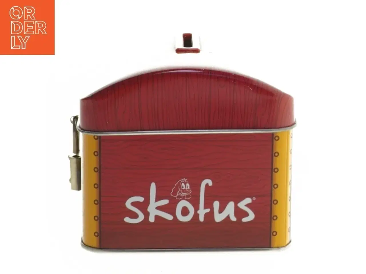 Billede 2 - Børne sparebøsse med lås fra Skofus (str. 7x12,5x9 cm)