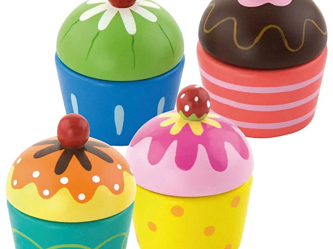 Billede 1 - VIGA Cupcakes, str. 4x5,5 cm, 4dele/ 1 pk.