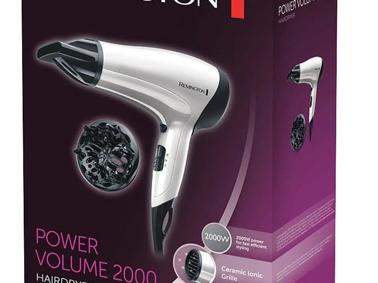 Billede 1 - Helt ny Remington Power Volume 2000 hårtørrer