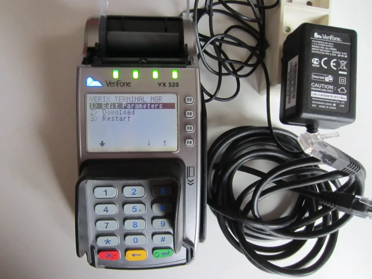 Billede 1 - Verifone VX520 betalingskort terminal med bon