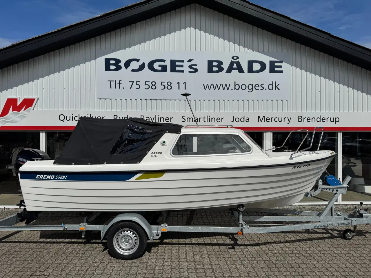 Billede 1 - 550 HT med F40 Mercury-EFI 4 takt og 1300 kg Scandic bådtrailer