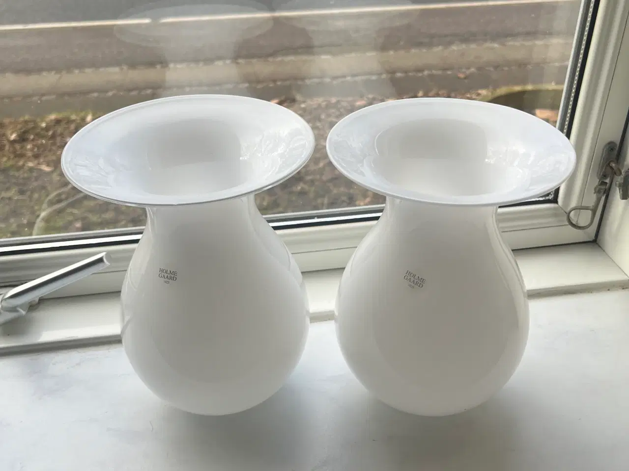 Billede 3 - Holmegaard vaser og bordlampe 