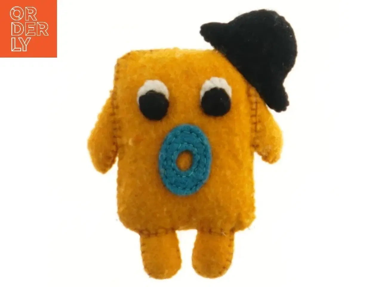 Billede 1 - Lille filtdyr med hat (str. 17,5x12,5 cm)