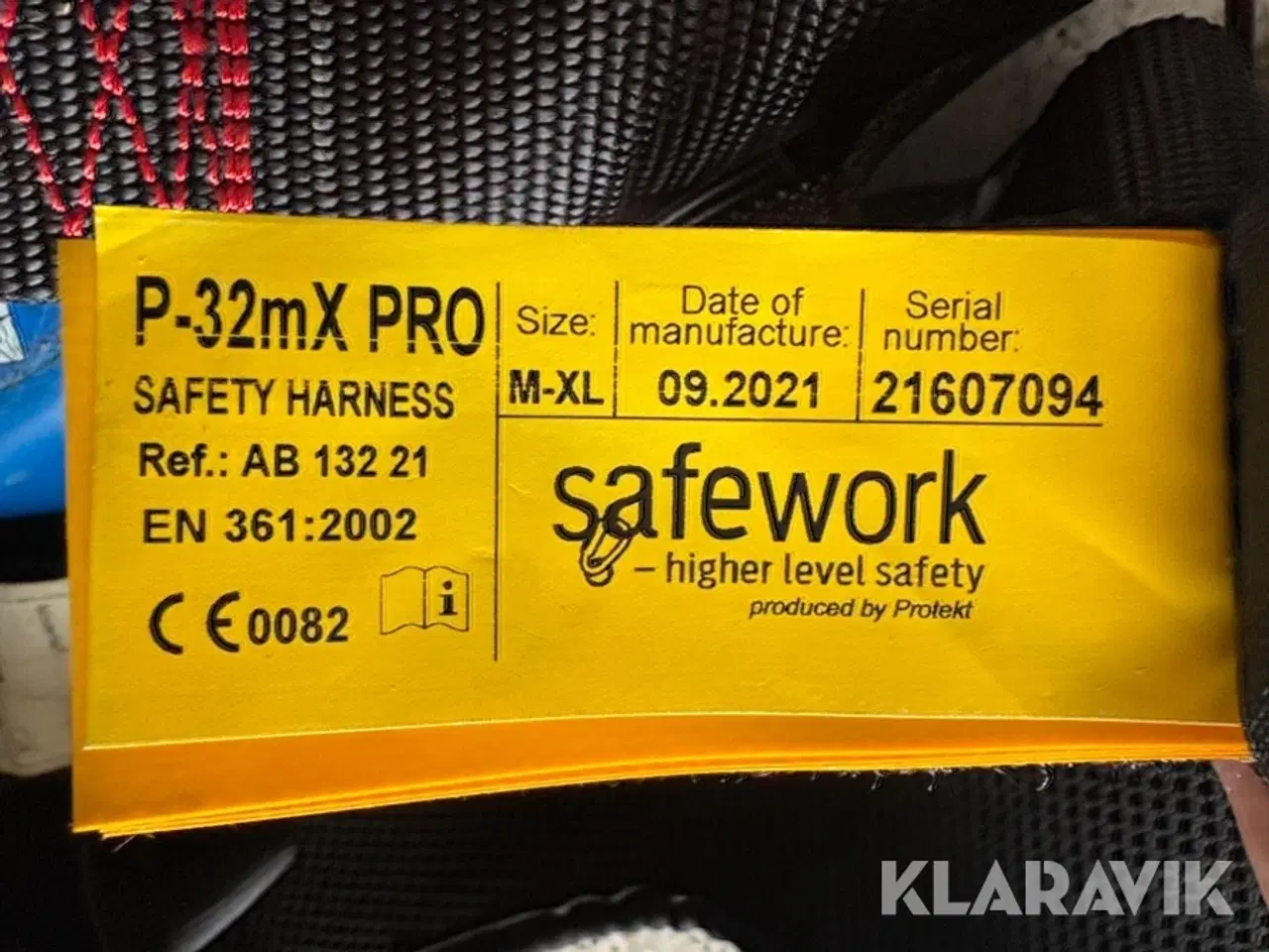 Billede 9 - Sikkerhedsudstyr SafeWork P-32mX Pro
