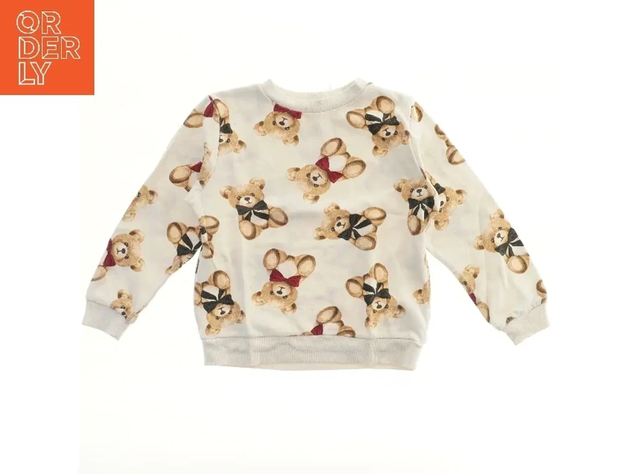Billede 1 - Sweatshirt med bamseprint fra H&M (str. 122)