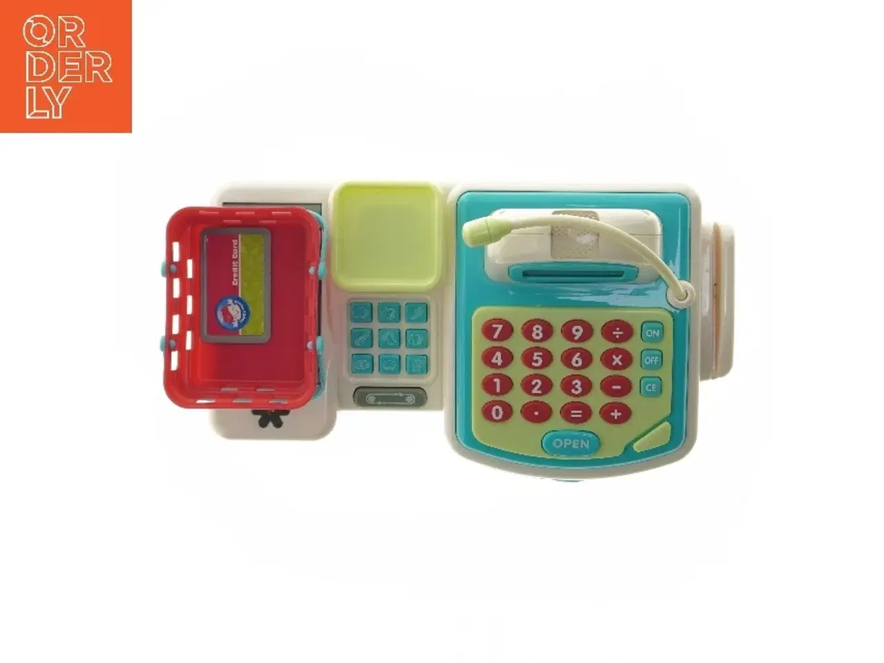 Billede 3 - Legetøjs kasseapparat med mikrofon og kurv (str. 30x17,5 cm)