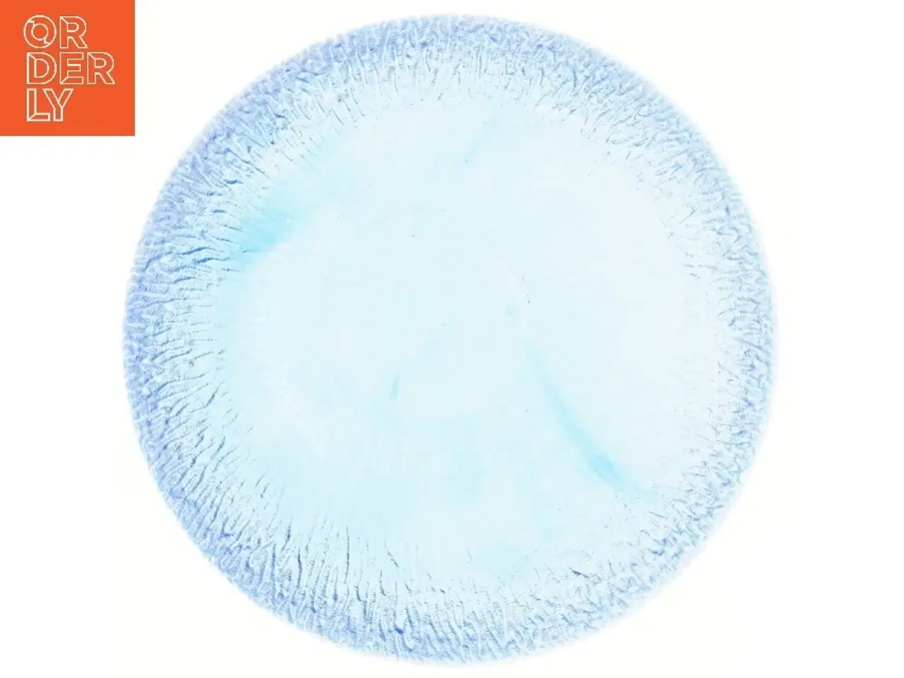 Billede 3 - Blå glasskål, Ø 27 cm (str. Ø 27 cm)