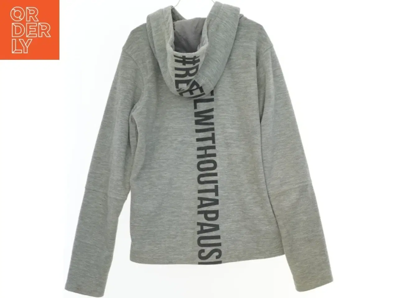 Billede 2 - Grå hættetrøje med lynlås fra H&M (str. 158)