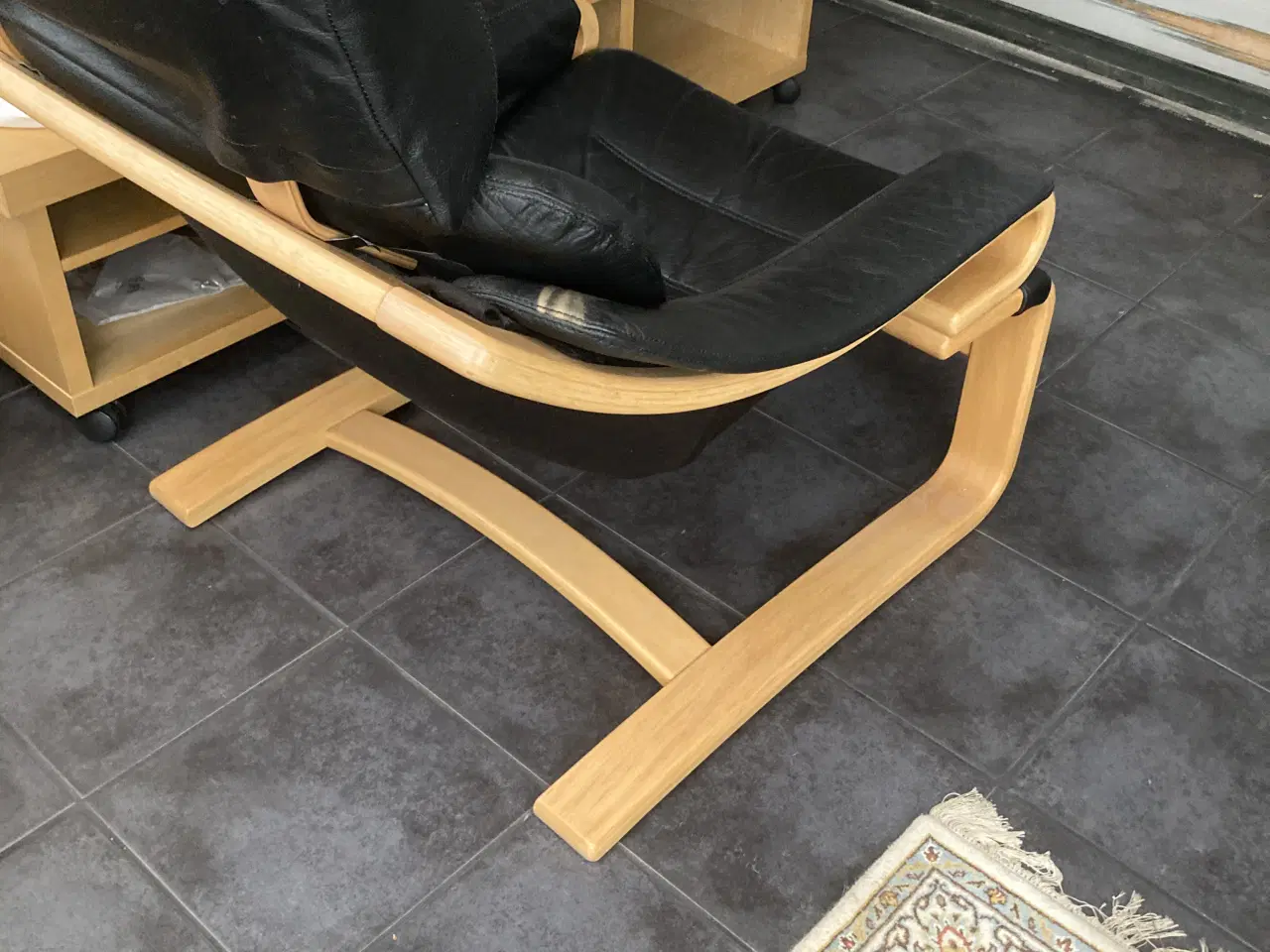 Billede 1 - Læder lænestol 