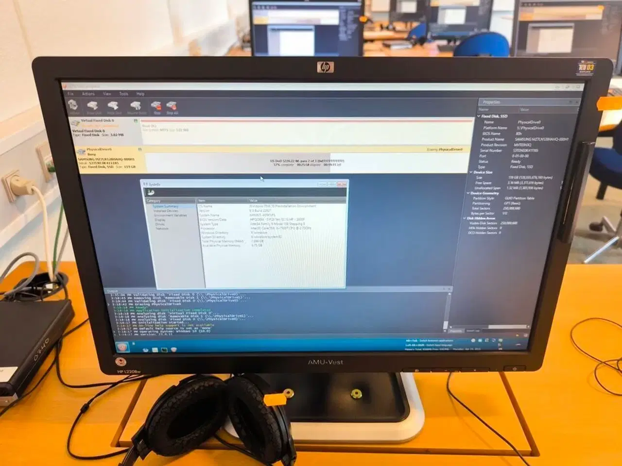 Billede 4 - Skærm 22" m. tastatur HP L2206w (PC medfølger ikke)