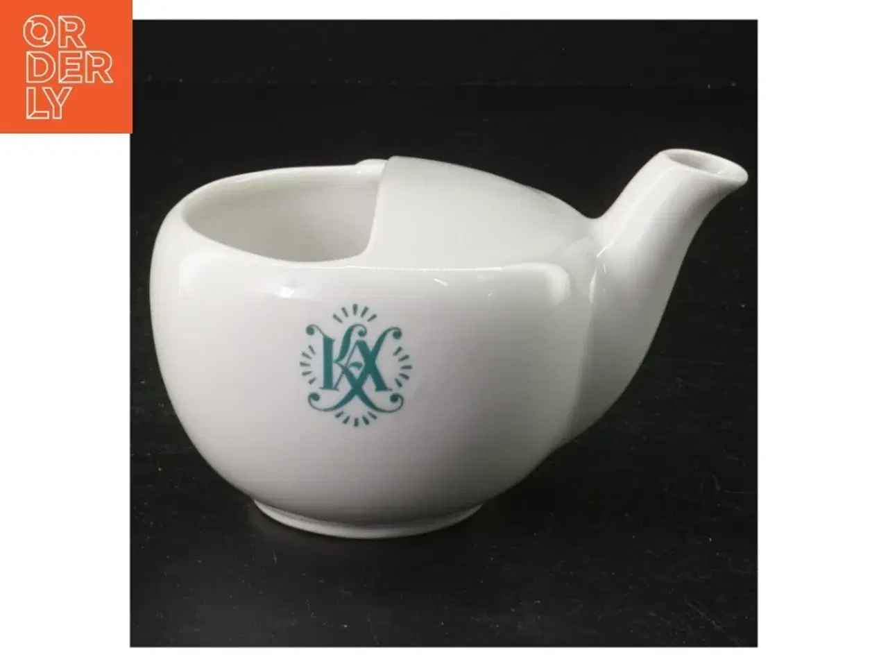 Billede 1 - Hvid porcelænsteapot fra Royal Copenhagen (str. 13 cm længde. 10 cm diameter)