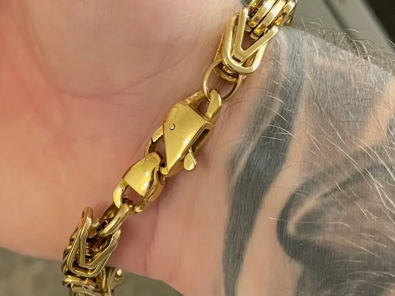 Billede 2 - 8mm 14k goldfilled kongekæde armbånd