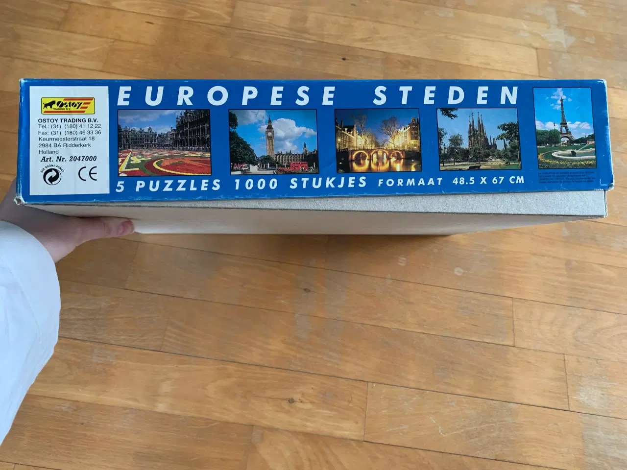 Billede 2 - Vintage puslespils-box Europa
