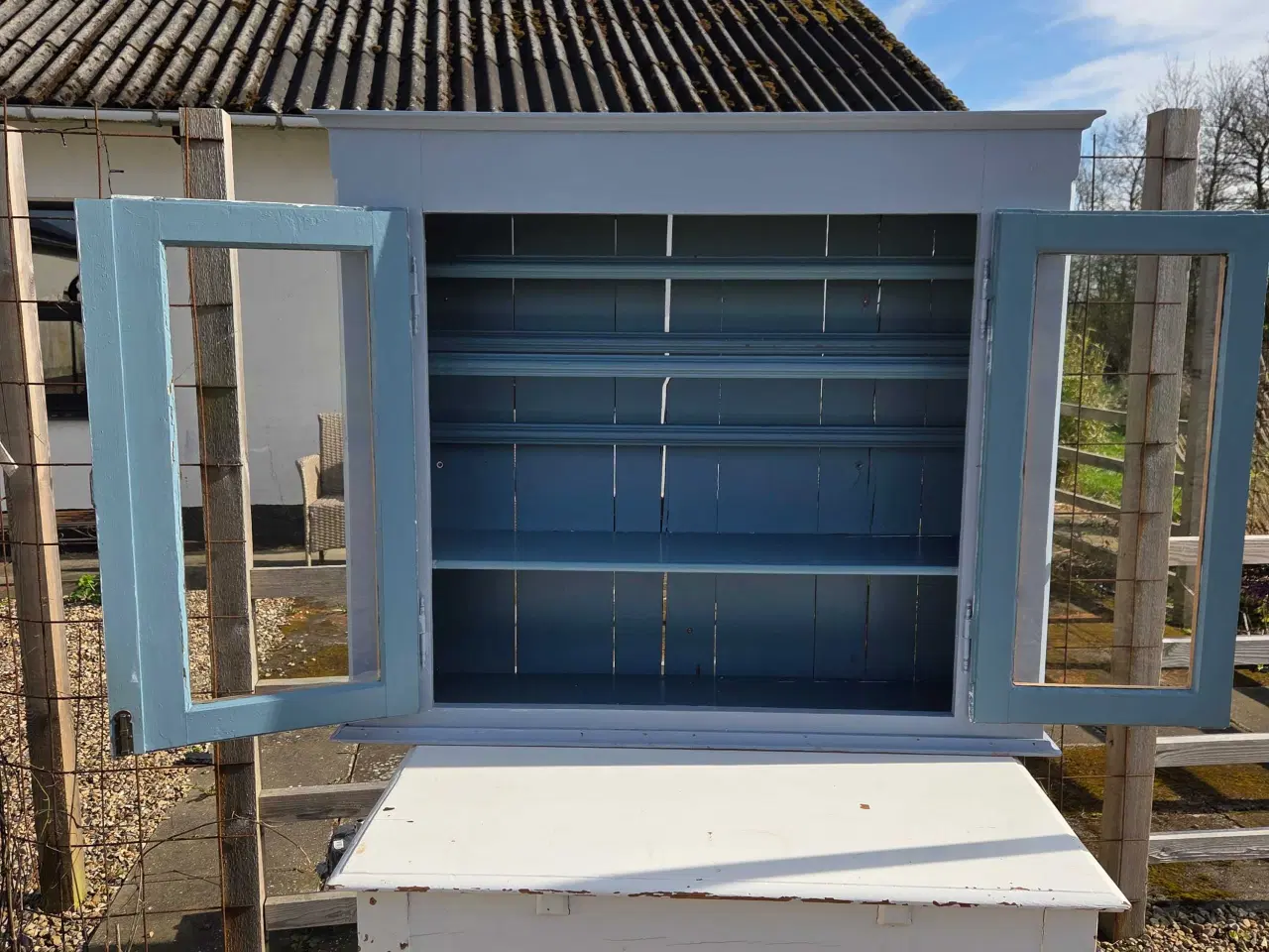 Billede 2 - Antik vitrineskab