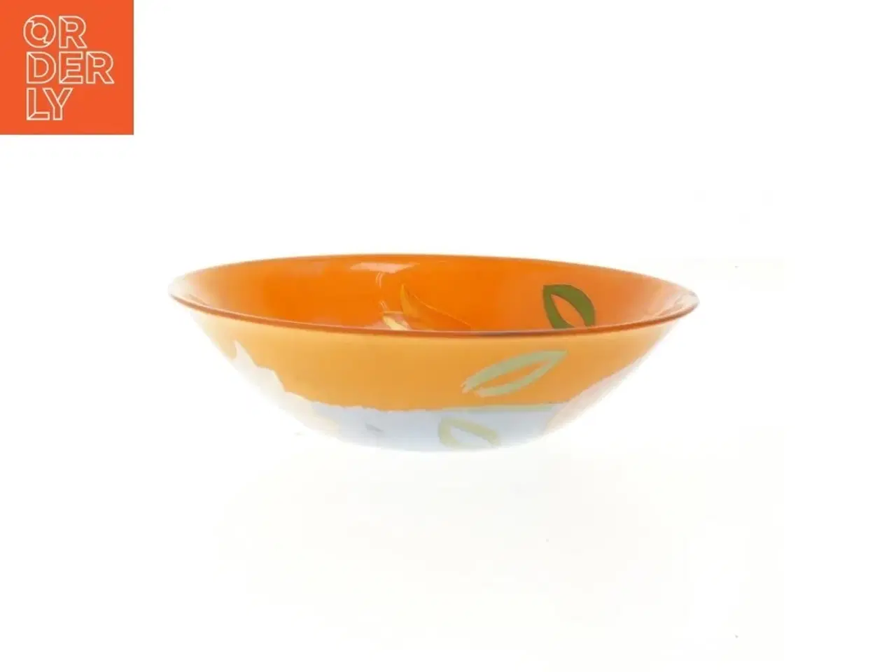 Billede 1 - Dekorativ skål med blomster (str. 16,5 cm)