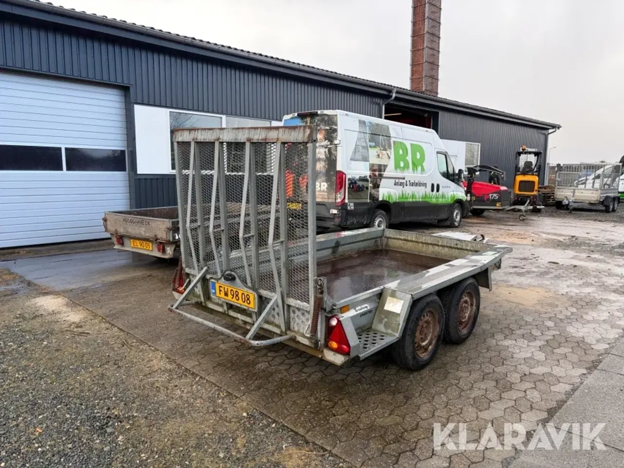 Billede 5 - Maskinetrailer Branderup Mt 3080 - 2 akslet - 2700kg