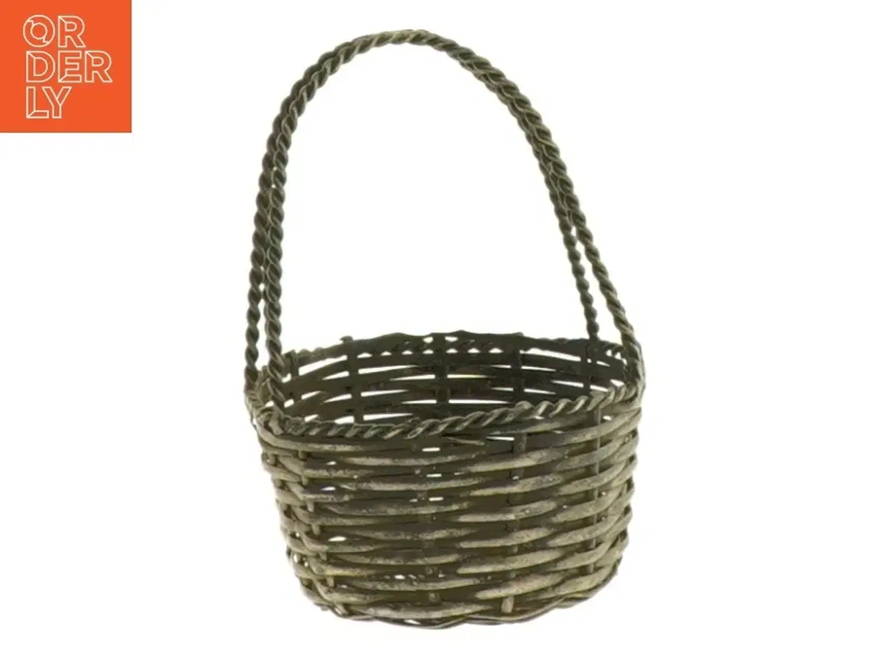 Billede 1 - Fletkurv med hank (str. 7 x 5 cm)