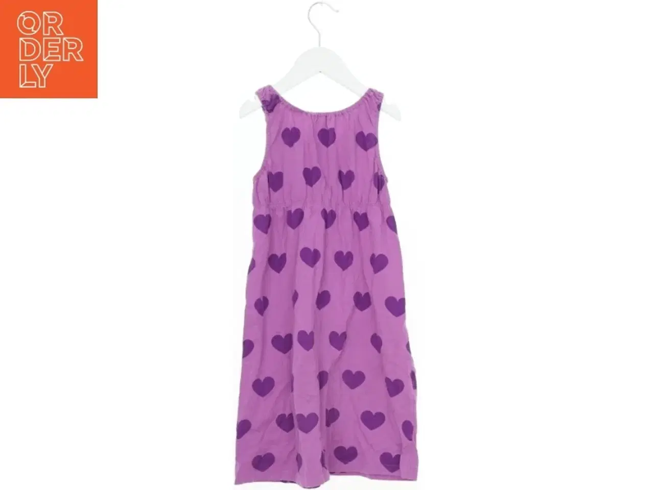 Billede 2 - Lilla kjole med hjertemønster fra H&M (str. 128)