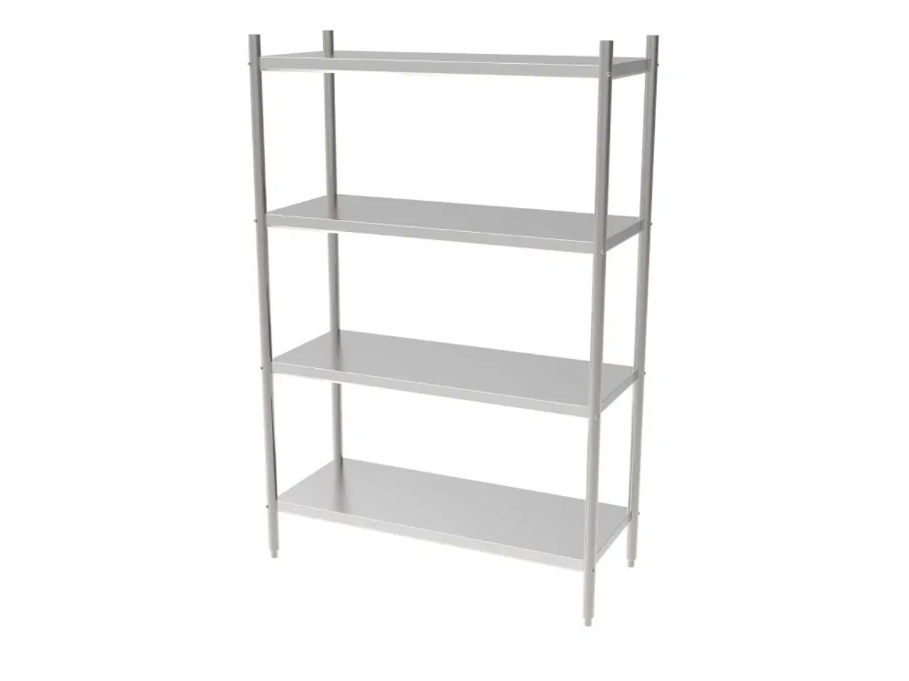Billede 1 - Stål reol med 4 hylder – B1500 x D500 x H1800 mm