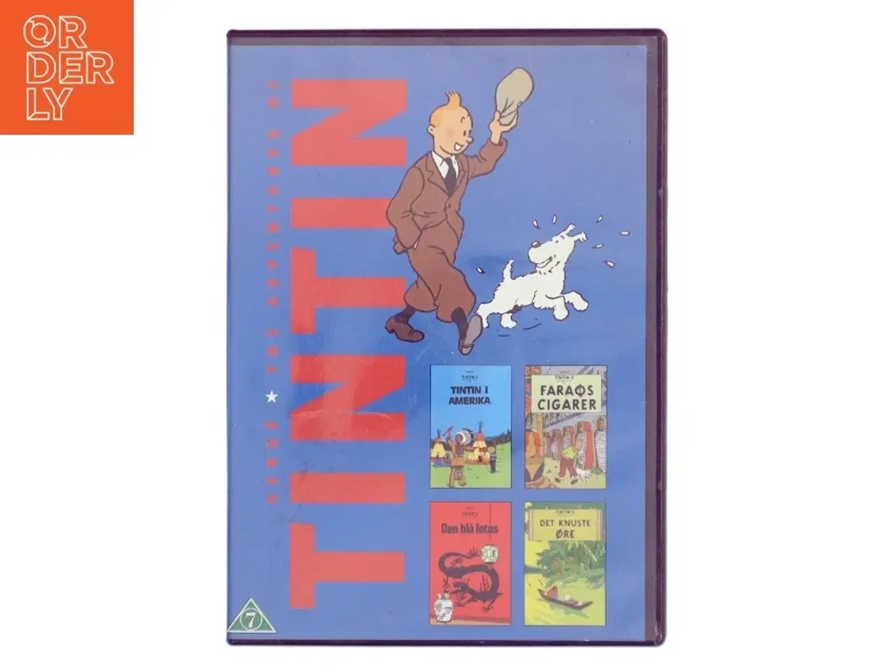 Billede 1 - Tintin i Amerika (1992) + Figaros cigarer (1991) + Den blå lotus (1991) + Det knuste øre (1992) [DVD] (DVD)
