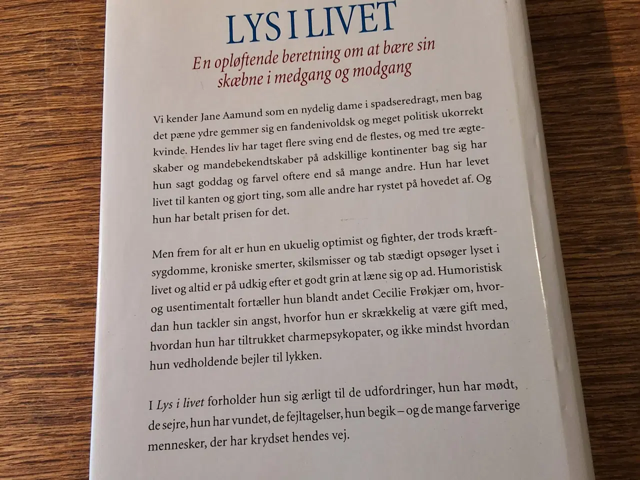 Billede 2 - LYS I LIVET, JANE AAMUND, CECILIE FRØKJÆR