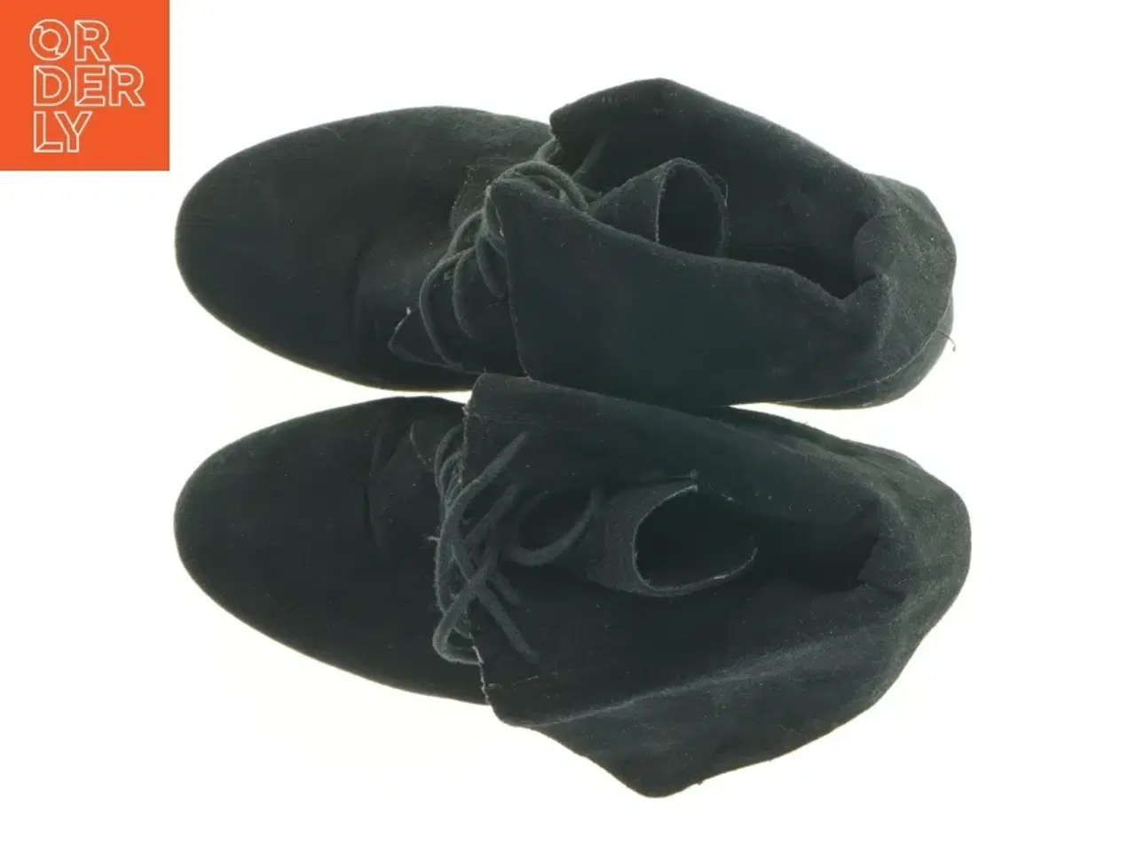 Billede 4 - Sort ankelstøvle med kilehæl (str. 41)