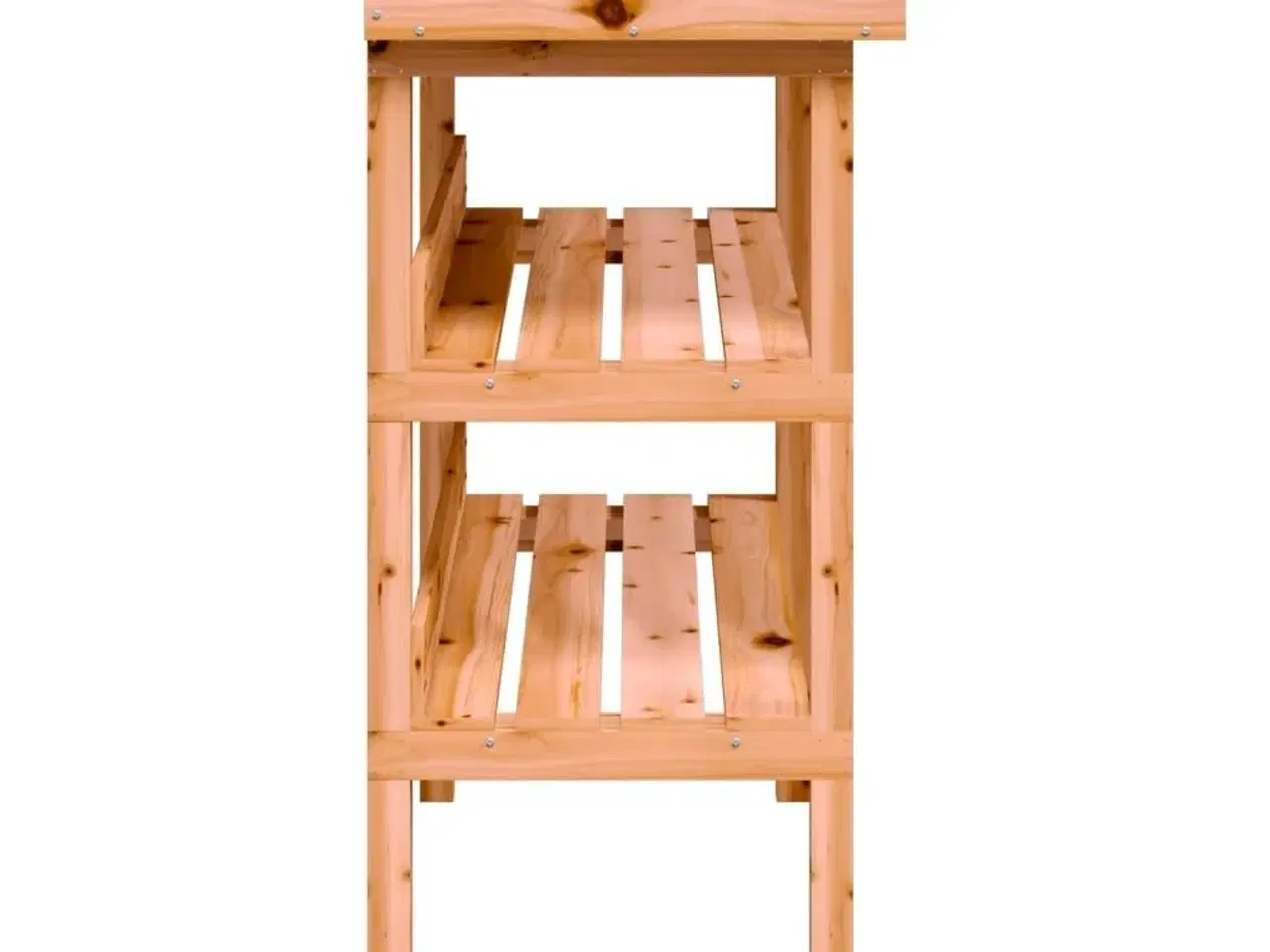 Billede 5 - Plantebord med hylder 78x38x82,5 cm massivt grantræ brun