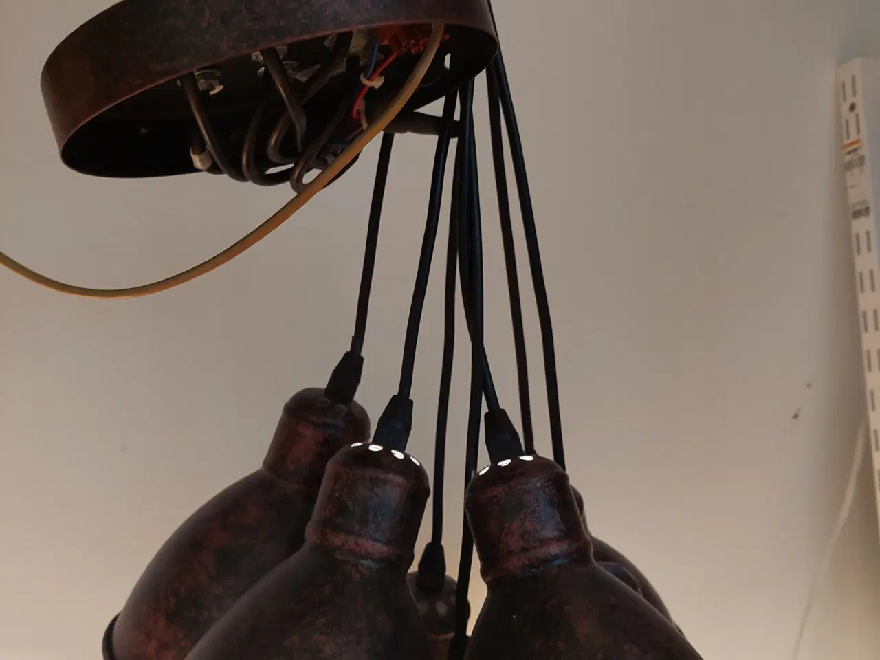 Billede 2 - Loft lamper i metal - 7 stk.