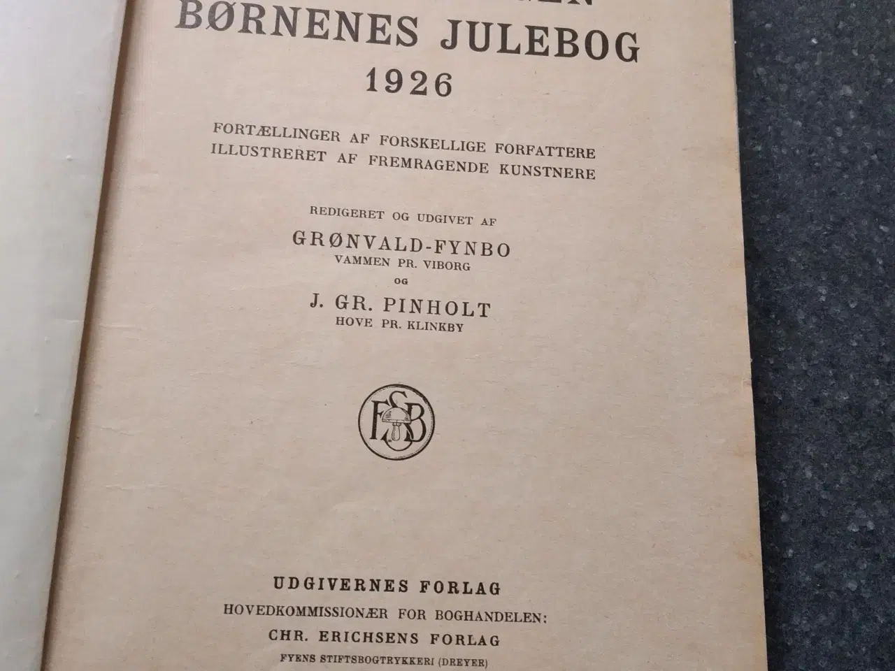 Billede 2 - Historiebogen - Børnenes Julebog 1926.