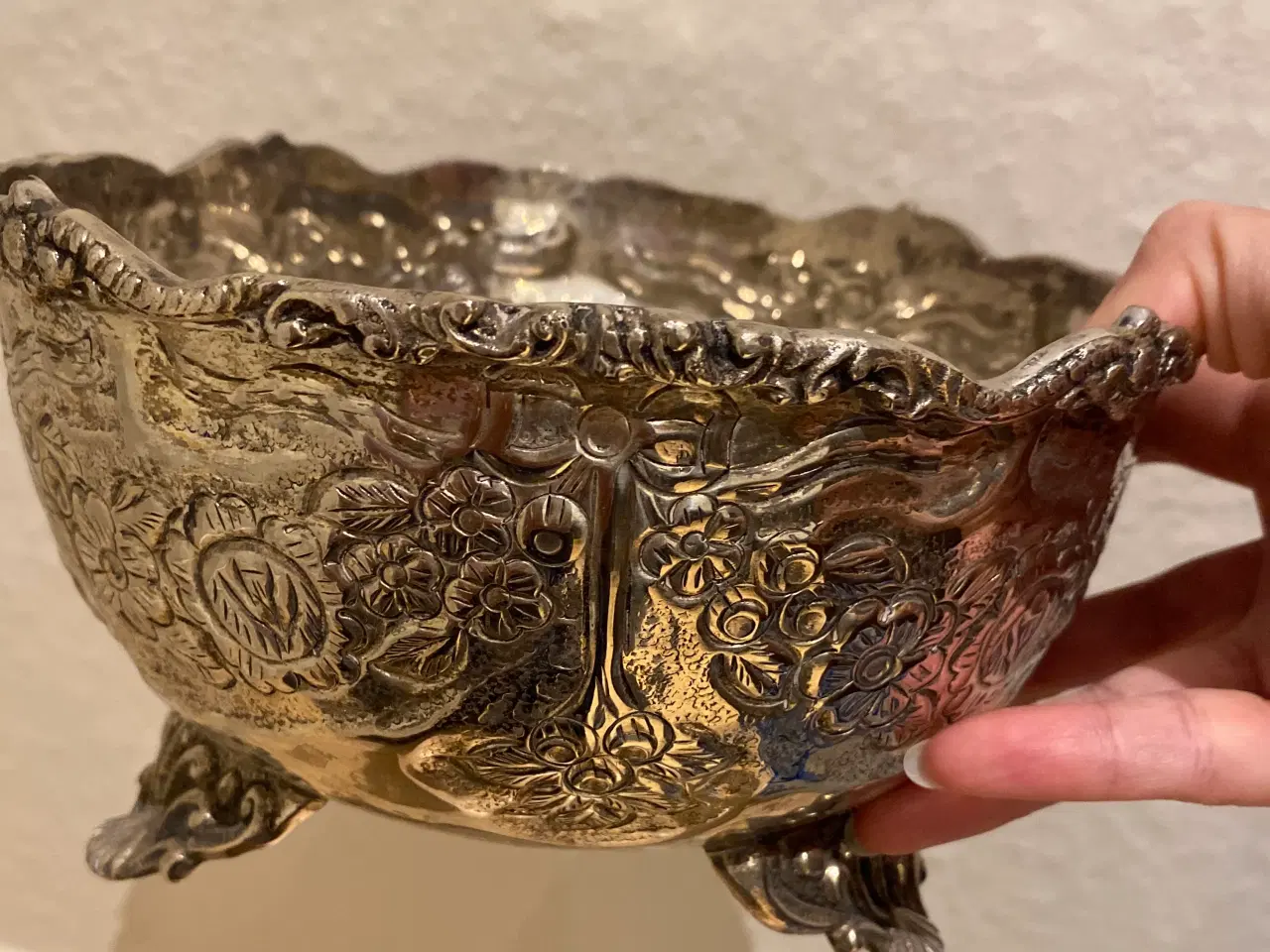 Billede 1 - Pletsølv skål