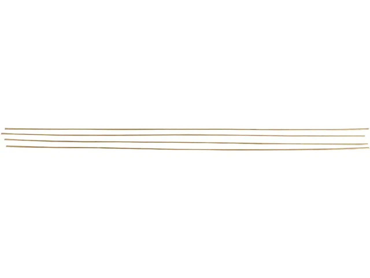 Billede 1 - Messing Metalstang 45 cm - 5 stk. til DIY Projekter