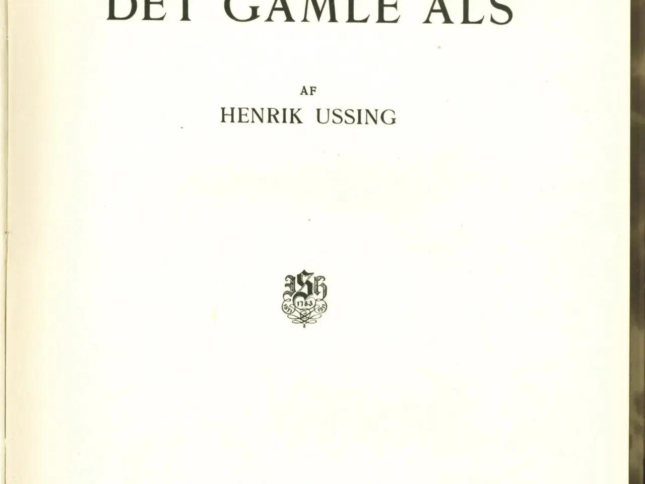 Billede 1 - Det gamle Als, 1926