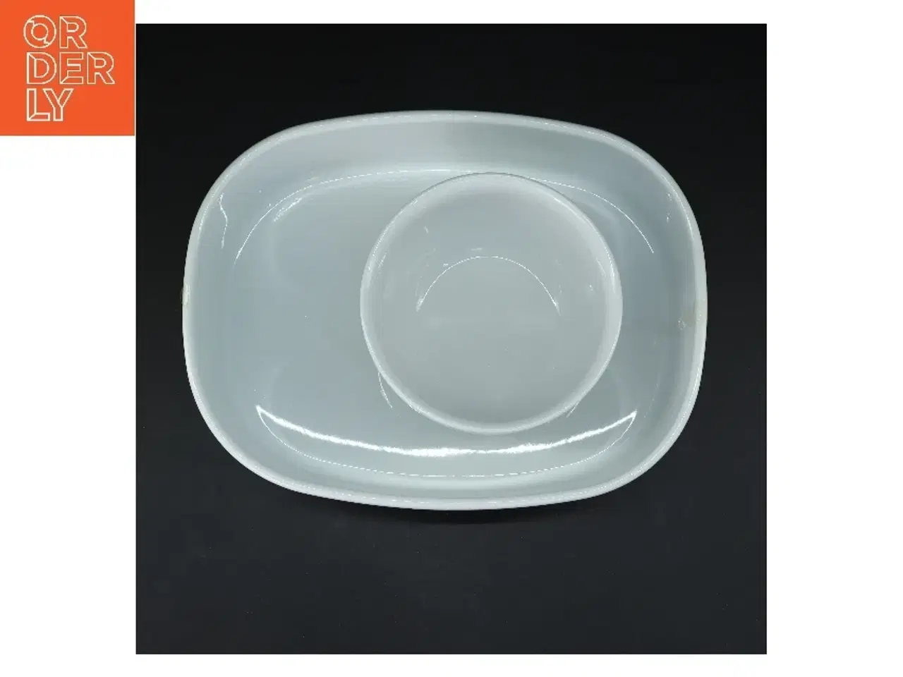 Billede 3 - Et fad og en hvid skål af Piet Hein fra Piet Hein (str. Ø 14&29 cm)