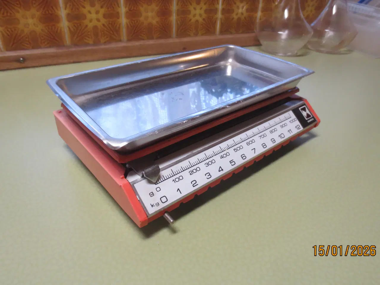 Billede 2 - 1 stk Retro Ginge Køkkenvægt