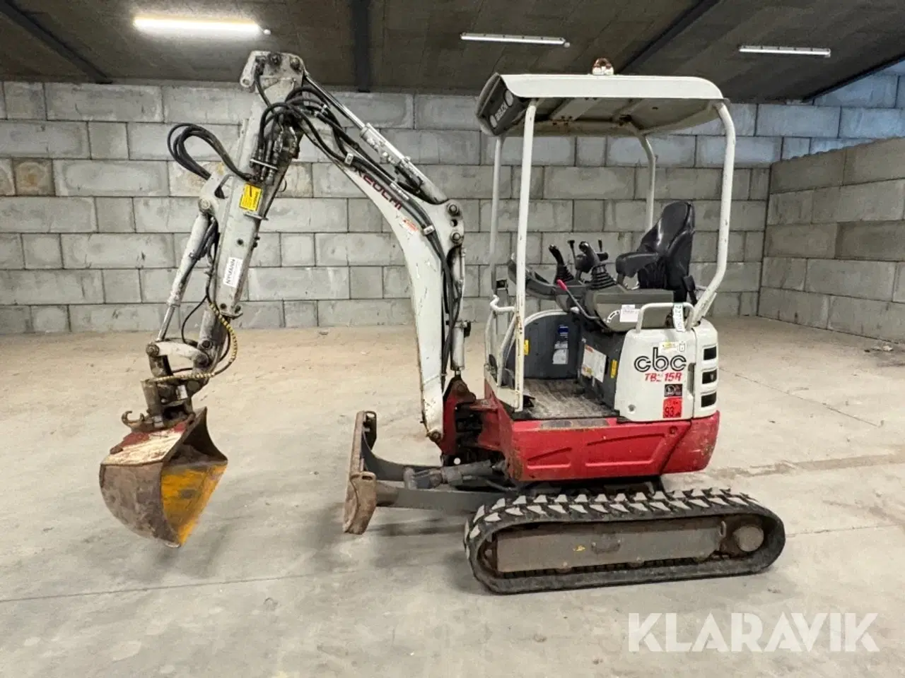 Billede 2 - Minigraver Takeuchi TB215R med 3 skovle