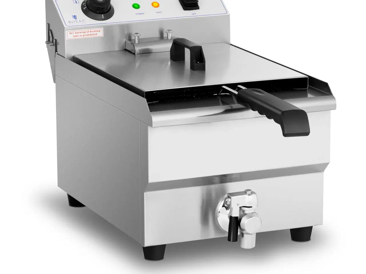 Billede 1 - Frituregryde 13 Liter – med Afløbshane & Kuldezone