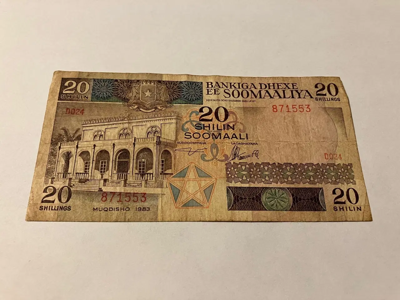 Billede 1 - 20 Shillings Somalia