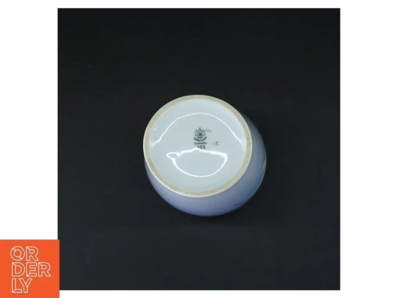 Billede 3 - Blå vase med måge motiv fra B&G (str. 21 cm)