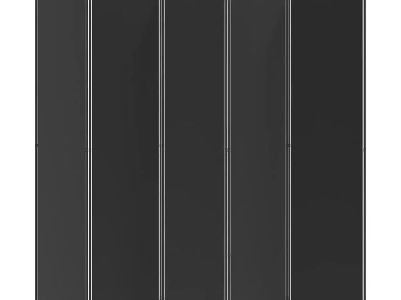 Billede 4 - 5-panels rumdeler 250x200 cm stof sort
