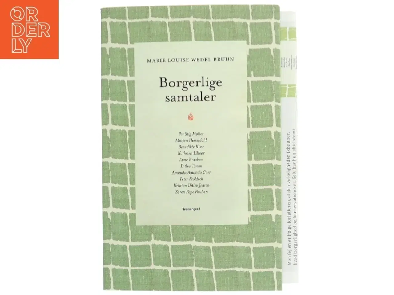 Billede 1 - Borgerlige samtaler af Marie Louise Wedel Bruun (Bog)