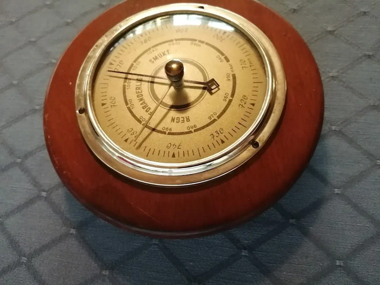 Billede 6 - Smukt Teak-træs Barometer