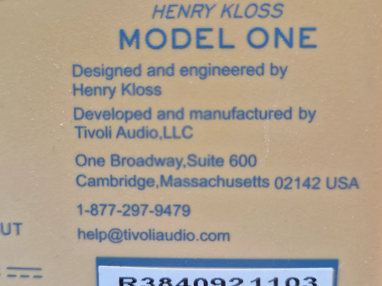 Billede 3 - Tivoli Audio CLASSIC Model ONE, Henry Kloss radio