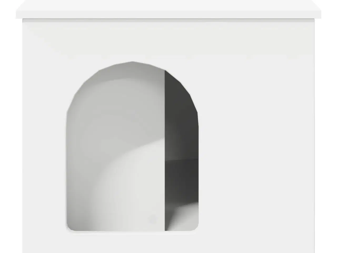 Billede 8 - Kat Hus Hvid 85 x 55 x 50,5 cm Konstrueret træ